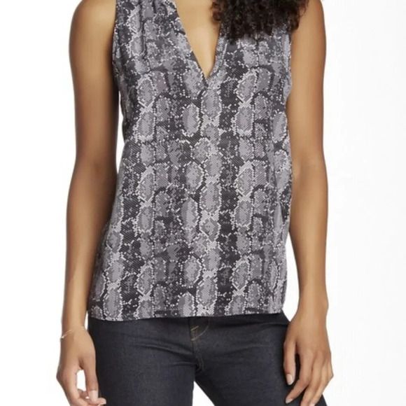 Joie Corette Silk Tank in Caviar - Size Small - Picture 1 of 8